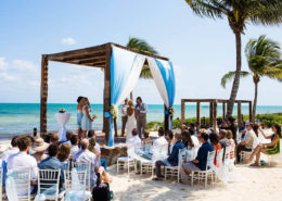 beach wedding ideas for ceremony under canopy