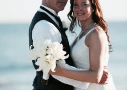 Happy couple after their wedding ceremony.