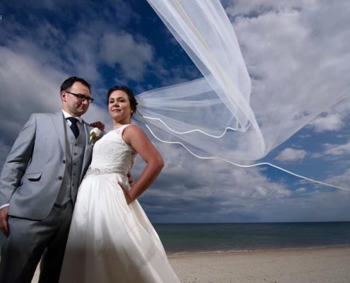 Beach weddings and traditional wedding dresses