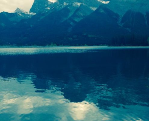 View of Rocky Mountains.