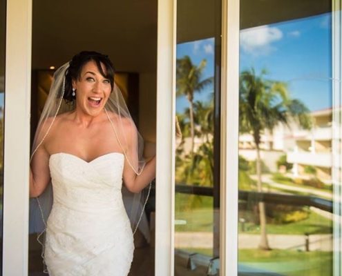 Calgary bride is excited for her tropical beach wedding