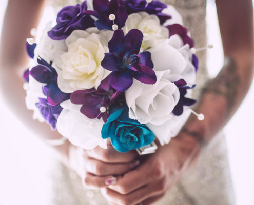 bridal bouquet, preparing for the wedding.