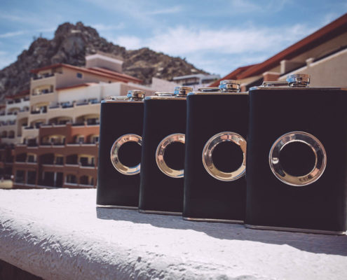 groom's flasks